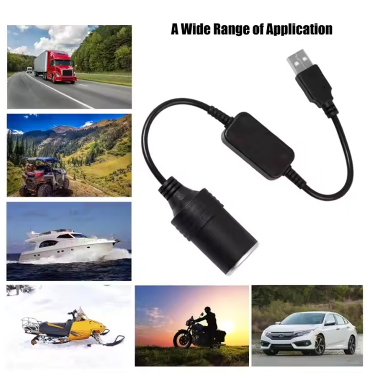 1pc 5V 2A USB To 12V Cigarette - Vape Accessory ulasan dan harga