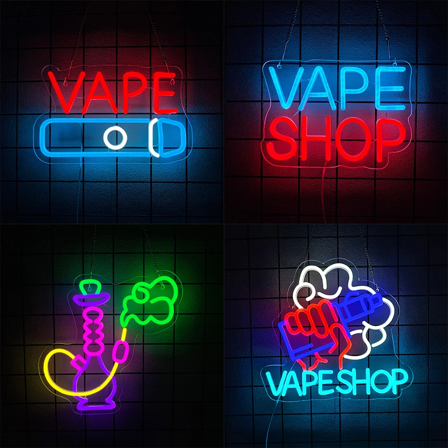 Vape Shop Neon Signs, Led Lett - Vaping Shop ulasan dan harga