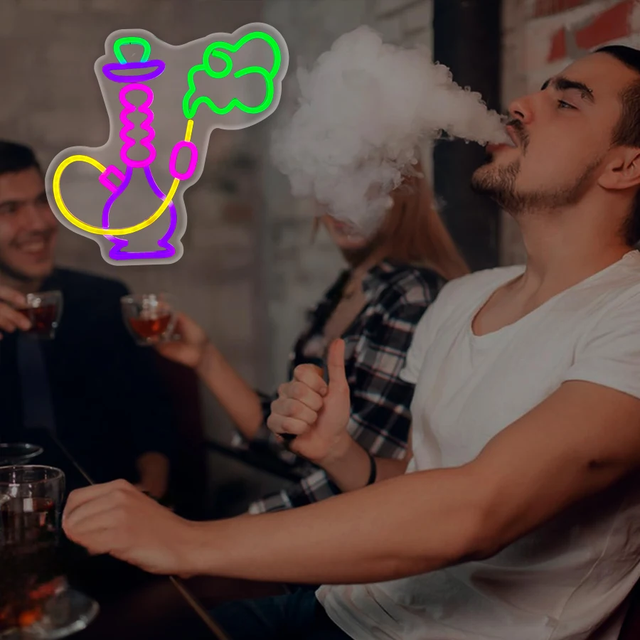 Hookah Neon Sign for Shisha Ba - Vaping Shop ulasan dan harga