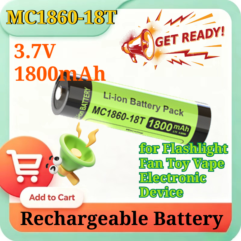 MC1860-18T 3.7V 1800mAh Type-C - Vape Accessory ulasan dan harga
