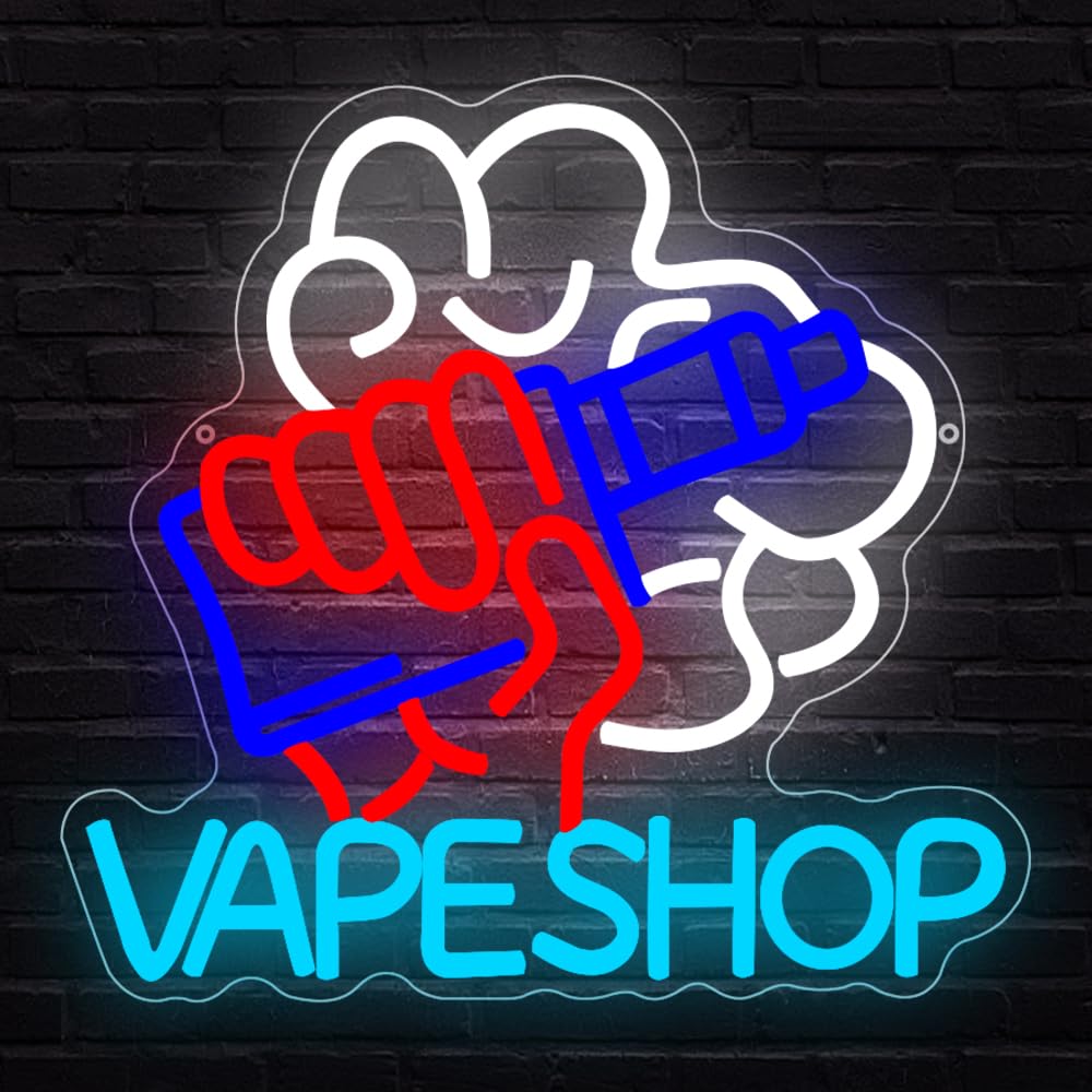 Vape Shop Neon Sign USB Powere - Vaping Shop ulasan dan harga